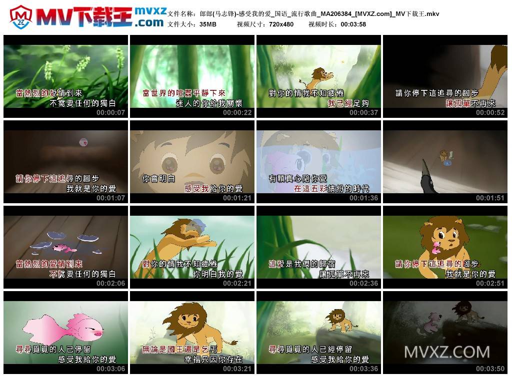 郎郎(马志锋)-感受我的爱_国语_流行歌曲_MA206384